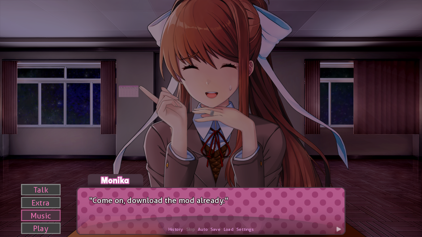 Made for the 100K download milestone for the Monika After Story Mod   Литературный кружок, Детские мемы, Фан арт